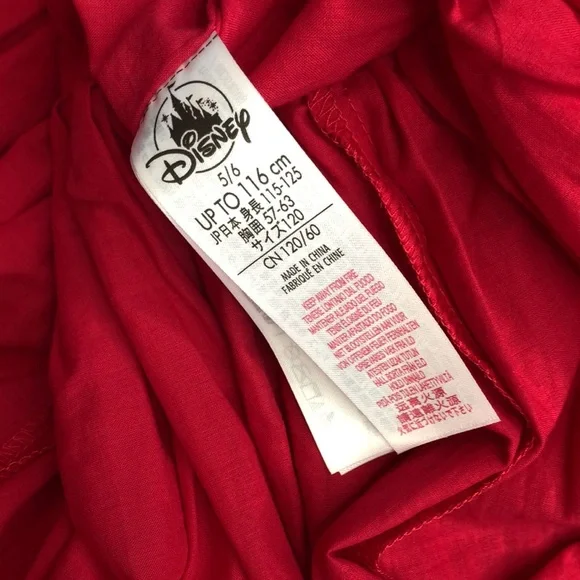 Disney Minnie Mouse All Over Print Red Party Holiday Fit & Flare Dress Girls 5/6 - Picture 5 of 16